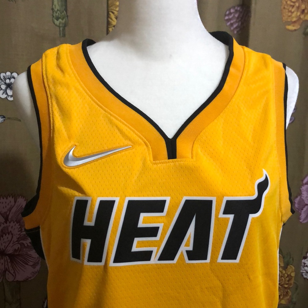 Miami Heat Nike NBA Earned Edition Swingman Blank Basketball Jersey Yellow